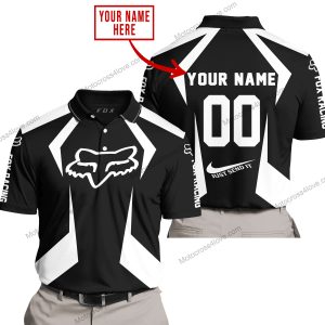 LIMITED EDITION - CUSTOM NAME FOX RACING - WHITE - POLO