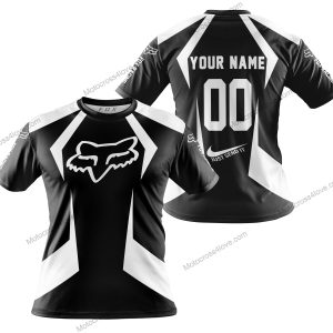 LIMITED EDITION - CUSTOM NAME FOX RACING - WHITE - T-SHIRT