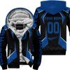 LIMITED EDITION - CUSTOM NAME HUSQVARNA - BLUE - FLEECE ZIP HOODIE
