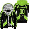 LIMITED EDITION - CUSTOM NAME HUSQVARNA - GREEN 1 - FLEECE ZIP HOODIE