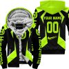 LIMITED EDITION - CUSTOM NAME HUSQVARNA - NEON - FLEECE ZIP HOODIE