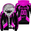 LIMITED EDITION - CUSTOM NAME HUSQVARNA - PINK - FLEECE ZIP HOODIE