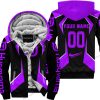 LIMITED EDITION - CUSTOM NAME HUSQVARNA - PURPLE - FLEECE ZIP HOODIE