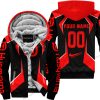 LIMITED EDITION - CUSTOM NAME HUSQVARNA - RED - FLEECE ZIP HOODIE
