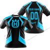 LIMITED EDITION - CUSTOM NAME HUSQVARNA - SKY BLUE - T-SHIRT
