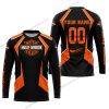 LIMITED EDITION - CUSTOM NAME HARLEY DAVIDSON - ORANGE - JERSEY