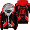 LIMITED EDITION - CUSTOM NAME HONDA - RED - FLEECE ZIP HOODIE