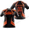 LIMITED EDITION - CUSTOM NAME KTM RACING - ORANGE - T-SHIRT