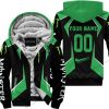 LIMITED EDITION - CUSTOM NAME MONSTER - GREEN - FLEECE ZIP HOODIE