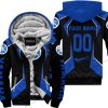 LIMITED EDITION - CUSTOM NAME YAMAHA - BLUE - FLEECE ZIP HOODIE