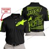PREMIUM JUST FCKN GONNA SEND IT – CUSTOM NAME – ALPINESTARS – NEON BLACK - POLO SHIRT