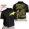 PREMIUM JUST FCKN GONNA SEND IT – CUSTOM NAME – ALPINESTARS – YELLOW BLACK - POLO SHIRT