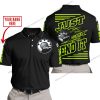 PREMIUM JUST FCKN GONNA SEND IT – CUSTOM NAME – CAN AM – NEON BLACK - POLO SHIRT