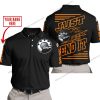 PREMIUM JUST FCKN GONNA SEND IT – CUSTOM NAME – CAN AM – ORANGE BLACK - POLO SHIRT