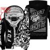 PREMIUM MX - LIMITED EDITION JUST FCKN GONNA SEND IT - CUSTOM NAME - FOX RACING - BLACK - FLEECE ZIP HOOODIE