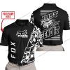 PREMIUM MX - LIMITED EDITION JUST FCKN GONNA SEND IT - CUSTOM NAME - FOX RACING - BLACK - POLO SHIRT