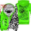 PREMIUM MX - LIMITED EDITION JUST FCKN GONNA SEND IT - CUSTOM NAME - FOX RACING - GREEN - FLEECE ZIP HOOODIE