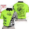 PREMIUM MX - LIMITED EDITION JUST FCKN GONNA SEND IT - CUSTOM NAME - FOX RACING - GREEN 1 - POLO SHIRT