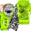 PREMIUM MX - LIMITED EDITION JUST FCKN GONNA SEND IT - CUSTOM NAME - FOX RACING - NEON - FLEECE ZIP HOOODIE