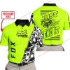 PREMIUM MX - LIMITED EDITION JUST FCKN GONNA SEND IT - CUSTOM NAME - FOX RACING - NEON - POLO SHIRT