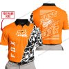 PREMIUM MX - LIMITED EDITION JUST FCKN GONNA SEND IT - CUSTOM NAME - FOX RACING - ORANGE - POLO SHIRT
