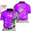 PREMIUM MX - LIMITED EDITION JUST FCKN GONNA SEND IT - CUSTOM NAME - FOX RACING - PURPLE - POLO SHIRT