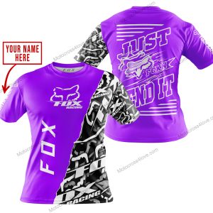 PREMIUM MX - LIMITED EDITION JUST FCKN GONNA SEND IT - CUSTOM NAME - FOX RACING - PURPLE - T-SHIRT