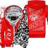 PREMIUM MX - LIMITED EDITION JUST FCKN GONNA SEND IT - CUSTOM NAME - FOX RACING - RED - FLEECE ZIP HOOODIE