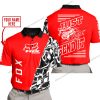 PREMIUM MX - LIMITED EDITION JUST FCKN GONNA SEND IT - CUSTOM NAME - FOX RACING - RED - POLO SHIRT