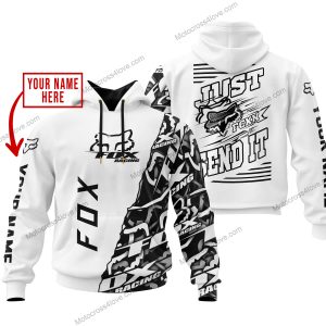 PREMIUM MX - LIMITED EDITION JUST FCKN GONNA SEND IT - CUSTOM NAME - FOX RACING - WHITE