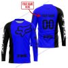PREMIUM MX - CUSTOM NAME - FOX RACING - BLUE - JERSEY