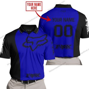 PREMIUM MX - CUSTOM NAME - FOX RACING - NAVY - POLO