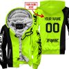 PREMIUM MX - CUSTOM NAME - FOX RACING - NEON - FLEECE ZIP HOODIE