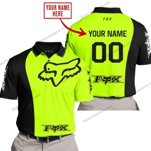 PREMIUM MX - CUSTOM NAME - FOX RACING - NEON  - POLO