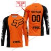 PREMIUM MX - CUSTOM NAME - FOX RACING - ORANGE - JERSEY