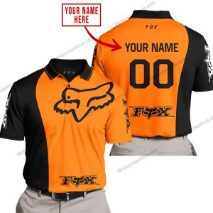 PREMIUM MX - CUSTOM NAME - FOX RACING - ORANGE - POLO