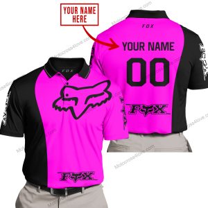 PREMIUM MX - CUSTOM NAME - FOX RACING - PINK  - POLO