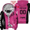 PREMIUM MX - CUSTOM NAME - FOX RACING - PINK 1 - FLEECE ZIP HOODIE