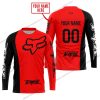 PREMIUM MX - CUSTOM NAME - FOX RACING - RED - JERSEY