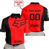 PREMIUM MX - CUSTOM NAME - FOX RACING - RED - POLO