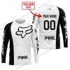 PREMIUM MX - CUSTOM NAME - FOX RACING - WHITE - JERSEY