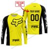 PREMIUM MX - CUSTOM NAME - FOX RACING - YELLOW - JERSEY