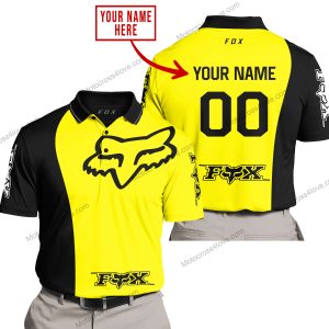 PREMIUM MX - CUSTOM NAME - FOX RACING - YELLOW - POLO