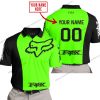 PREMIUM MX - CUSTOM NAME - FOX RACING -GREEN  - POLO