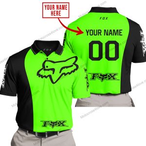 PREMIUM MX - CUSTOM NAME - FOX RACING -GREEN  - POLO