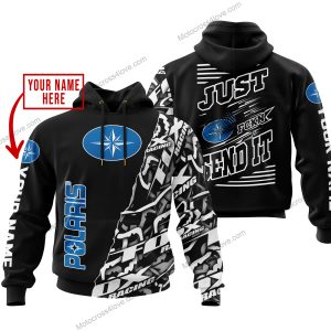 PREMIUM MX - LIMITED EDITION JUST FCKN GONNA SEND IT - CUSTOM NAME - POLARIS - BLACK