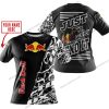 PREMIUM MX - LIMITED EDITION JUST FCKN GONNA SEND IT - CUSTOM NAME - REDBULL - BLACK - T-SHIRT