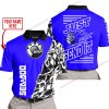 PREMIUM MX - LIMITED EDITION JUST FCKN GONNA SEND IT - CUSTOM NAME - SEA DOO - BLUE - POLO SHIRT