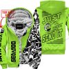 PREMIUM MX - LIMITED EDITION JUST FCKN GONNA SEND IT - CUSTOM NAME - SEA DOO - GREEN 1 - FLEECE ZIP HOODIE