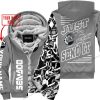 PREMIUM MX - LIMITED EDITION JUST FCKN GONNA SEND IT - CUSTOM NAME - SEA DOO - GREY - FLEECE ZIP HOOODIE